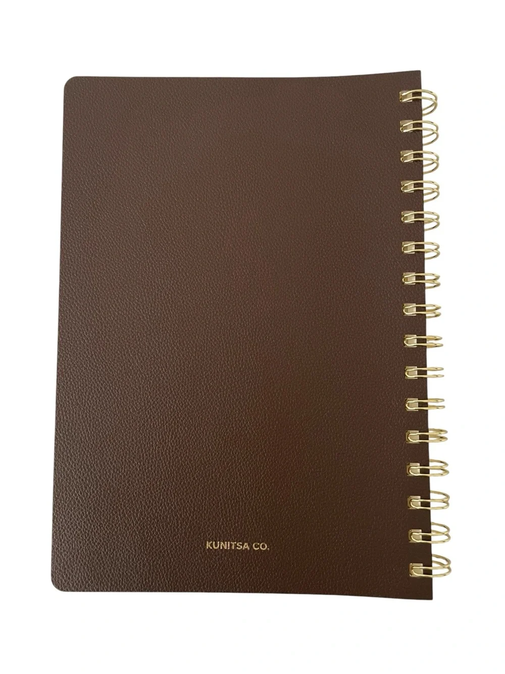 Kunitsa Co. Fitness Journal Track Workouts, Meals, and Weight Loss Brown 6x8.5”